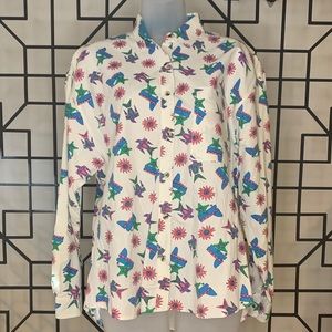 VINTAGE ADOBE ROSE WESTERN WEAR BUTTON DOWN SHIRT